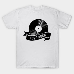 love rock vinyl T-Shirt